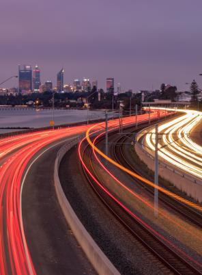 Traffic at night