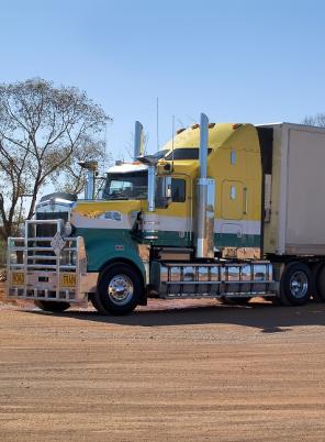 Road train in outback