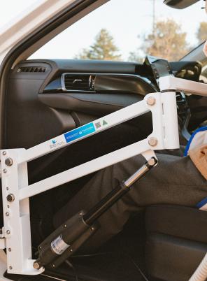 Light vehicle modification for wheelchair access.