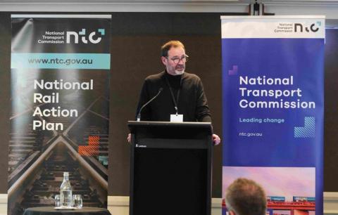 NTC CEO, Michael Hopkins, presenting at the Skills Forum. 