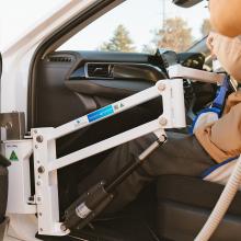 Light vehicle modification for wheelchair access.